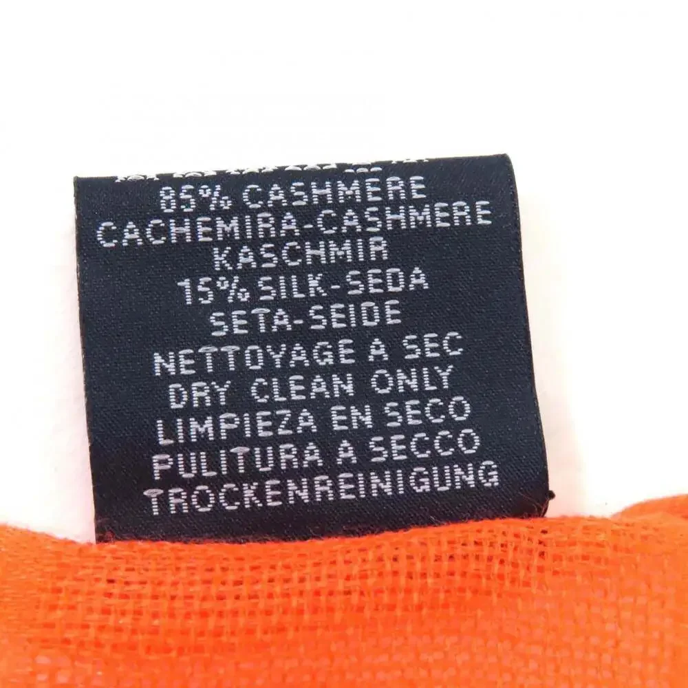 HERMES Orange Silk Scarf
